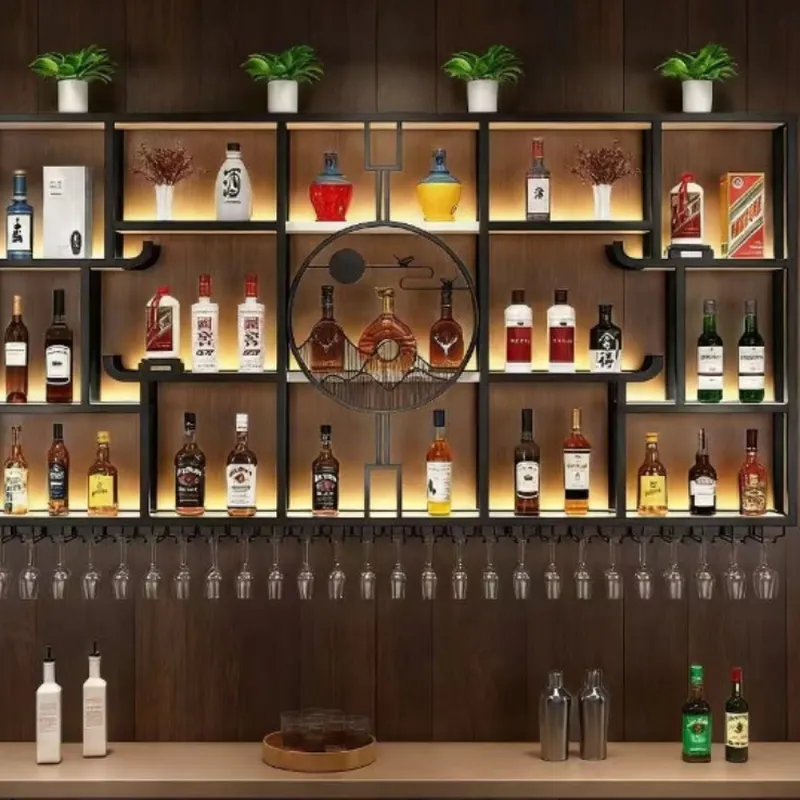 Wine & Beer Tours Of Nova Scotia - Przemysłowy ścienny regał na wino z